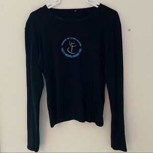 YAGP Logo Long Sleeve Black Shirt